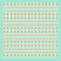 Seamless Christmas trees from geometric shape form on pastel background,fashion art design on festival