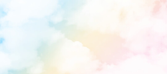 clouds watercolor tint, pink clouds gradient background sky, atmosphere air freedom. sun and cloud background with a pastel colored gradient.