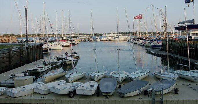 boats docked on the waterfront in Charlottetown, PEI