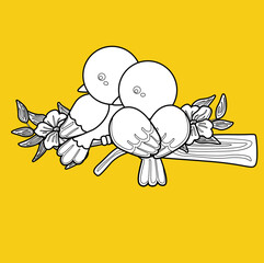 Love Birds Theme Digital Stamp