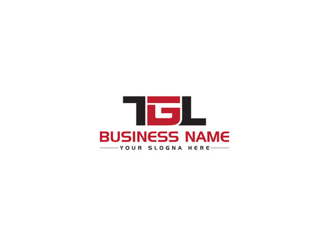 Premium TGL t g l Logo Letter Vector Icon With Red Black Three Alphabet Letter Design For All Kind Of Use