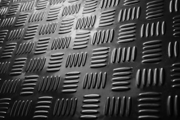 Texture of Stainless Tread Plate for background ,selective focus