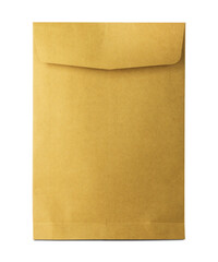 Document envelope isolated on white background.[Clipping path].