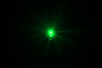 lens flare effect on black background