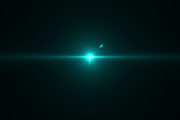 lens flare effect on black blackground