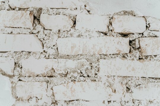 white brick wall background texture