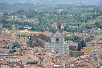 Obraz premium Aerial view of Florence