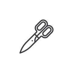 Scissors line icon