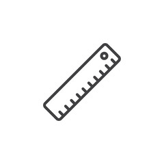 Measure ruler line icon