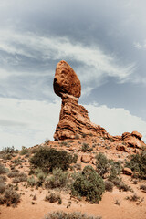 Fototapeta na wymiar Balanced Rock Arches National Park