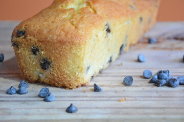 Budin de vainilla y chips de chocolate, budin , vainilla, chips, chocolate, masa dulce, suave  ,...