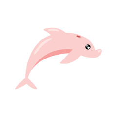 pink dolphin sealife animal