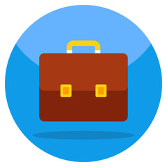 An icon design of briefcase 