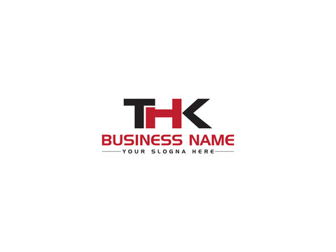 Colorful THK Logo Letter, Creative TH t h k Logo Icon Vector Art With Unique Three Letter Design