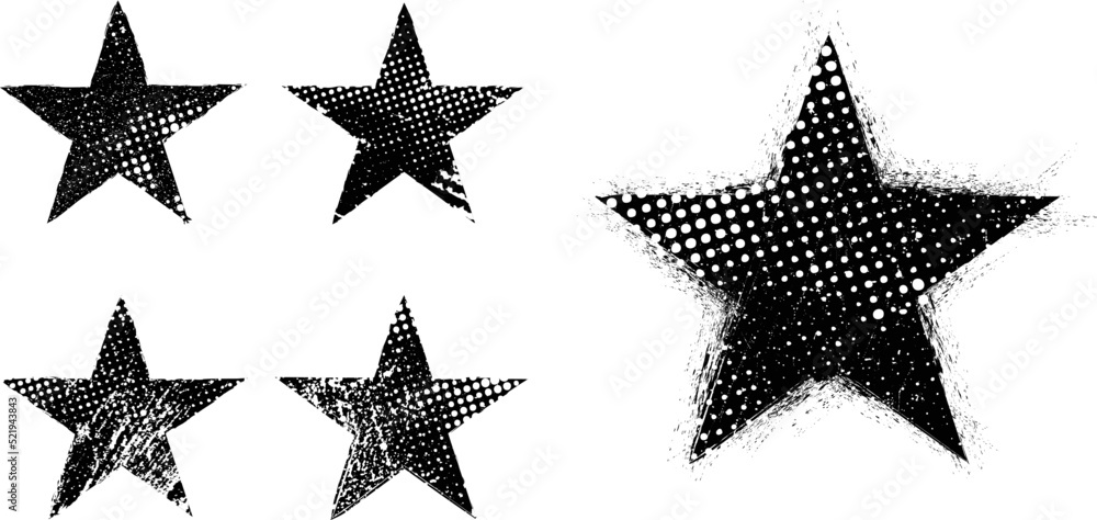 Leinwandbilder glitch distorted geometric shape . minimal art design . noise destroyed star logo . trendy defect er