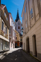 Historical streets of Ybbs an der Donau (Danube)