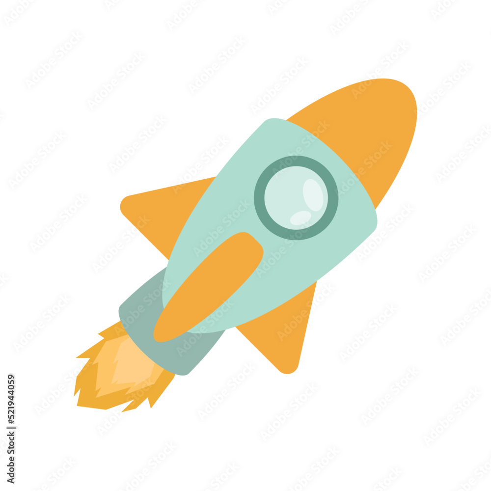 Canvas Prints rocket flying space outer