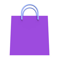shopping bag illustration with transparent background