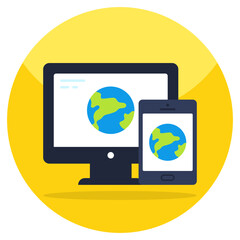 Trendy vector design of responsive design 