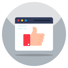 Modern design icon of online feedback 