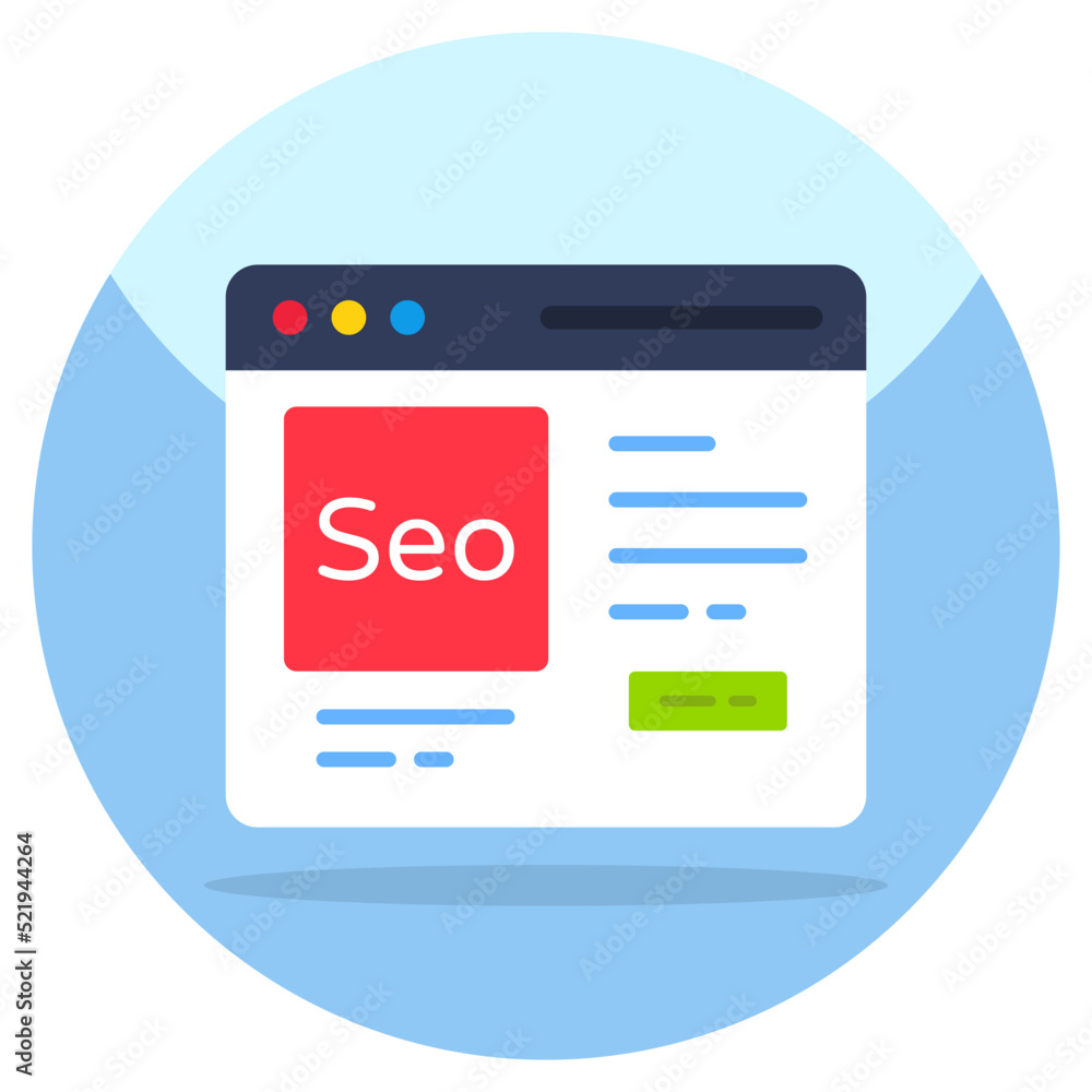 Wall mural perfect design icon of seo website