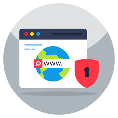 An icon design of secure research 