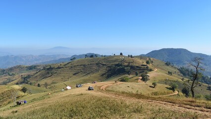Scenery of Mae Tho National Park. It is a national park located in Mae Chaem District and Hot District in Chiang Mai Province, Thailand.