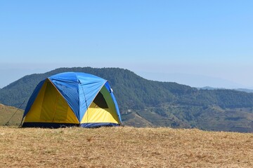 At Mae Tho National Park, Tourists like to camp overnight to wake up to the first rays of the sun.