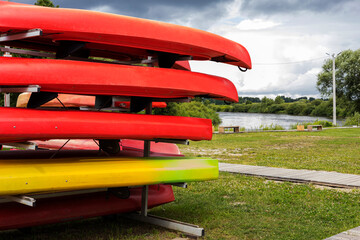 rental of kayaks, kayaks, boats, racks for storing kayaks