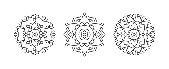Mandala Set - Vector Pattern - 521945857