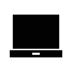 Laptop device vector icon symbol design