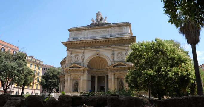 Roman Aquarium and sections of the Servian Walls, Rome, Italy