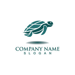 Turtle sea logo image design template animal vector