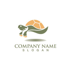 Turtle sea logo image design template animal vector