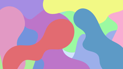 abstract cute colorful liquid, fluid wallpaper illustration, perfect for wallpaper, backdrop, postcard, background for your design