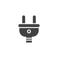 Power plug vector icon