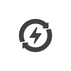 Renewable energy vector icon