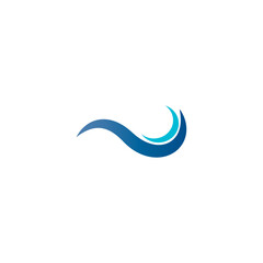Fototapeta na wymiar wave icon vector illustration logo design