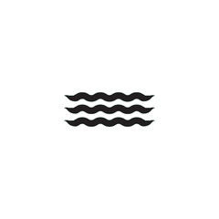 Obraz premium wave icon vector illustration logo design