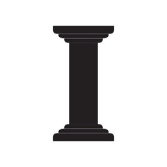 Naklejka premium pillar icon vector illustration logo design