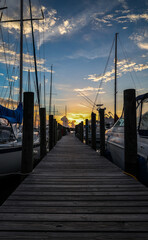 Boat Dock Sunset