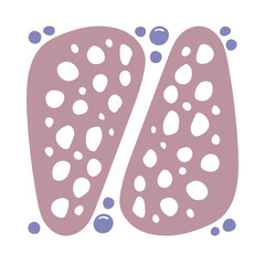 Abstract composition, minimalist printable template, .natural freehand pattern