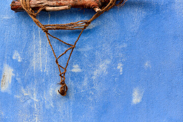 old ruined aristocratic house in the village of torreira, aveiro, portugal