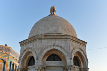 Fototapeta na wymiar Al-Aqsa Mosque, the prophet mohammed's ascension dome