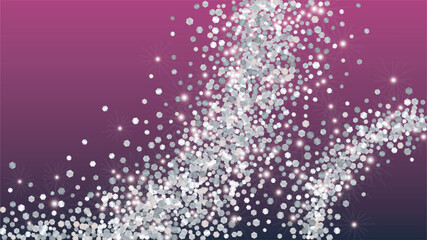 Miracle Background with Confetti of Glitter Particles. Sparkle Lights Texture. Party pattern. Light Spots. Star Dust. Explosion of Confetti. Design for Cover.