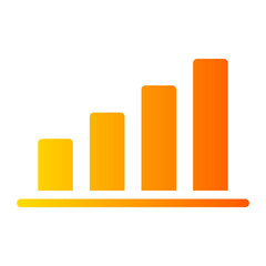 bar chart gradient icon