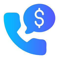 phone call gradient icon