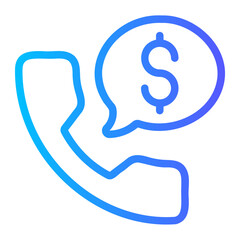 phone call gradient icon