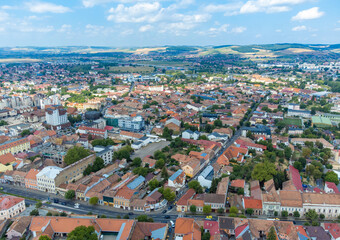 Targu Mures city - Romania seen from above