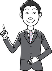 指をさすビジネスマン